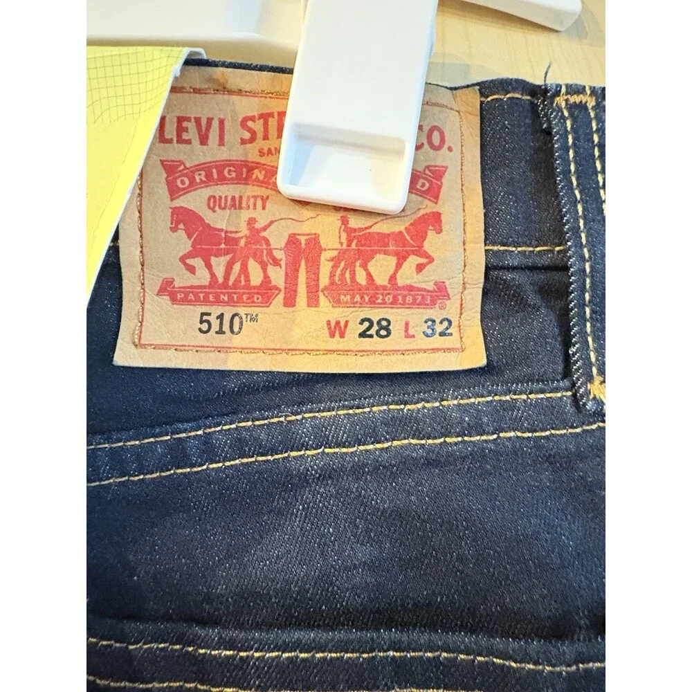 Levi's 510 Skinny Fit stretch jeans in a dark wash.